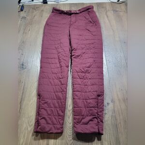lululemon athletica Quilted Insulated Pants in Deep Burgundy